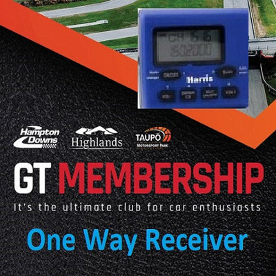GT One Way receiver Members Hampton Downs Taupo Highlands