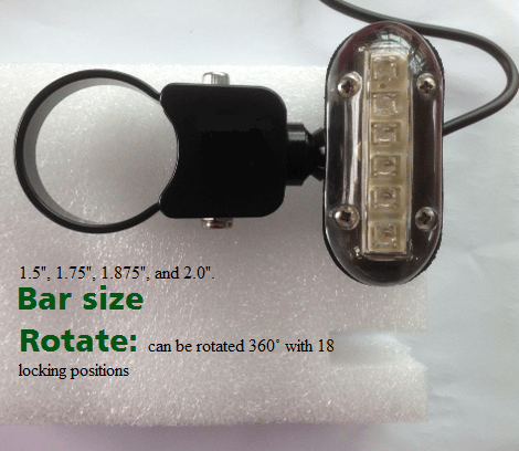 Scosche Professional Bar Mount 1.5" To 2.00" (Light Separate)