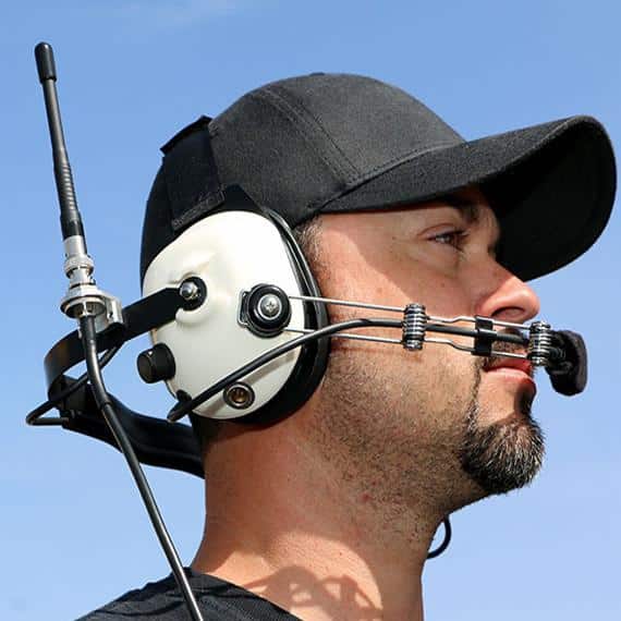 Headset aerial