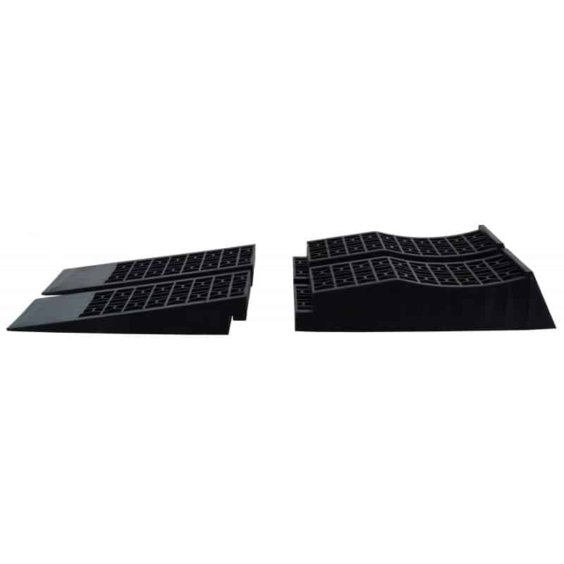 Split low rise ramp