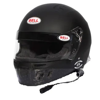 Bell M8 Helmet - White/Black with Comms