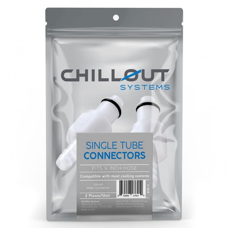 Chillout pair of singel tube connectors