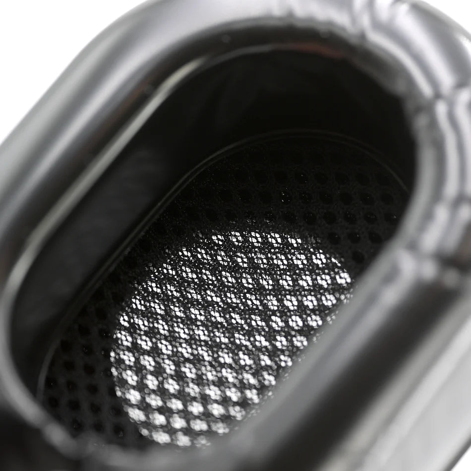 Inside view of Rugged Radios gel ear cup fitted in motorsport helmet speaker pocket