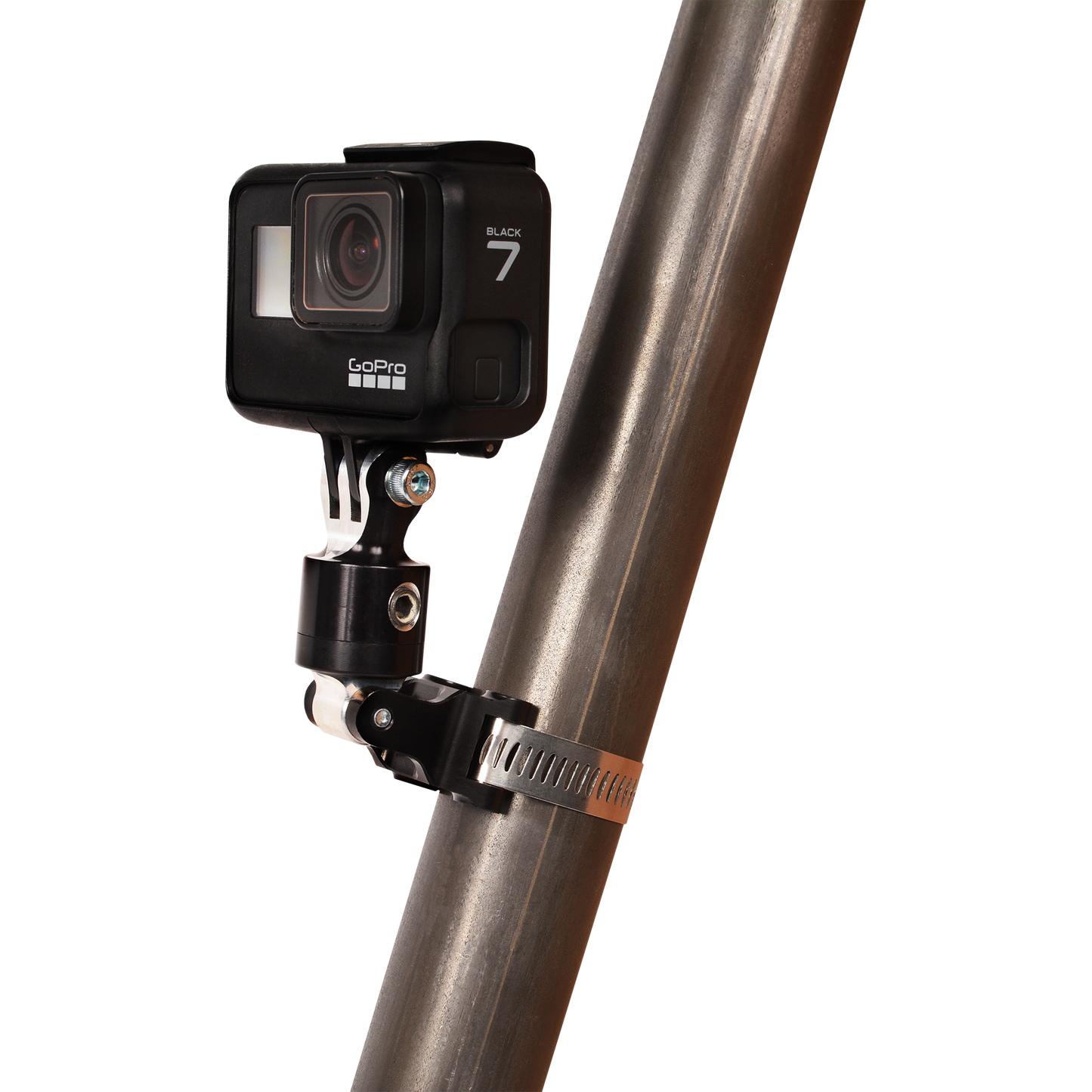 Gopro camera mount for roll cage fitting