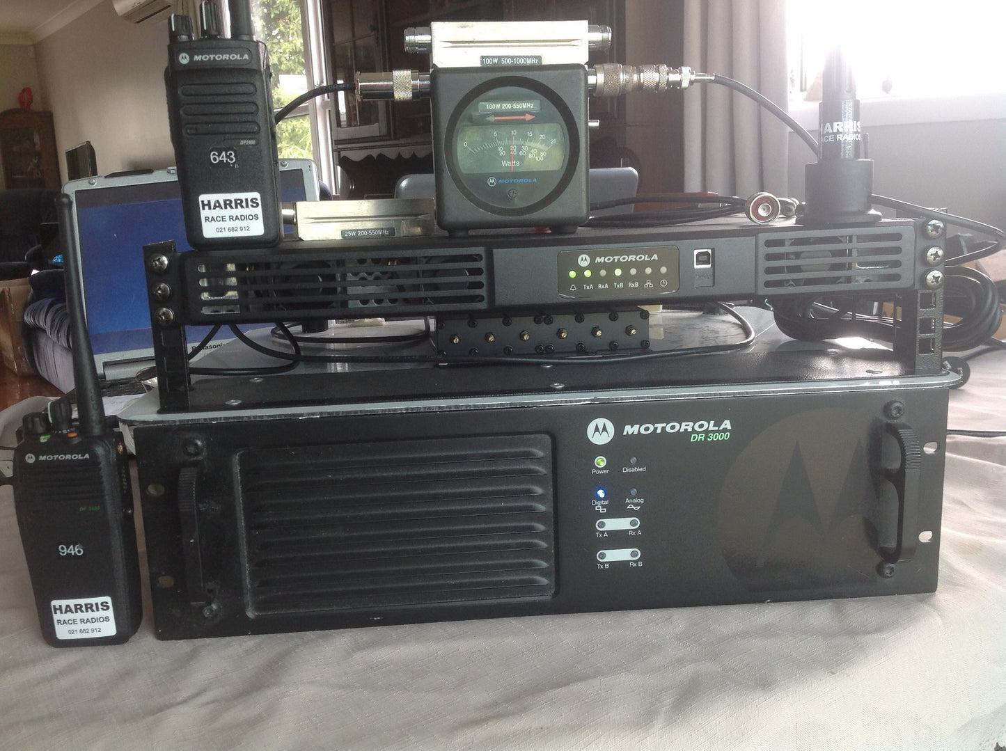 Harris Race Radios rental Repeaters