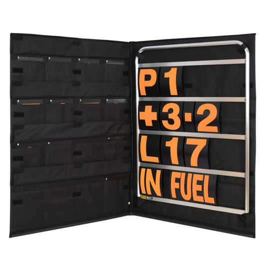 B-G racing pit board