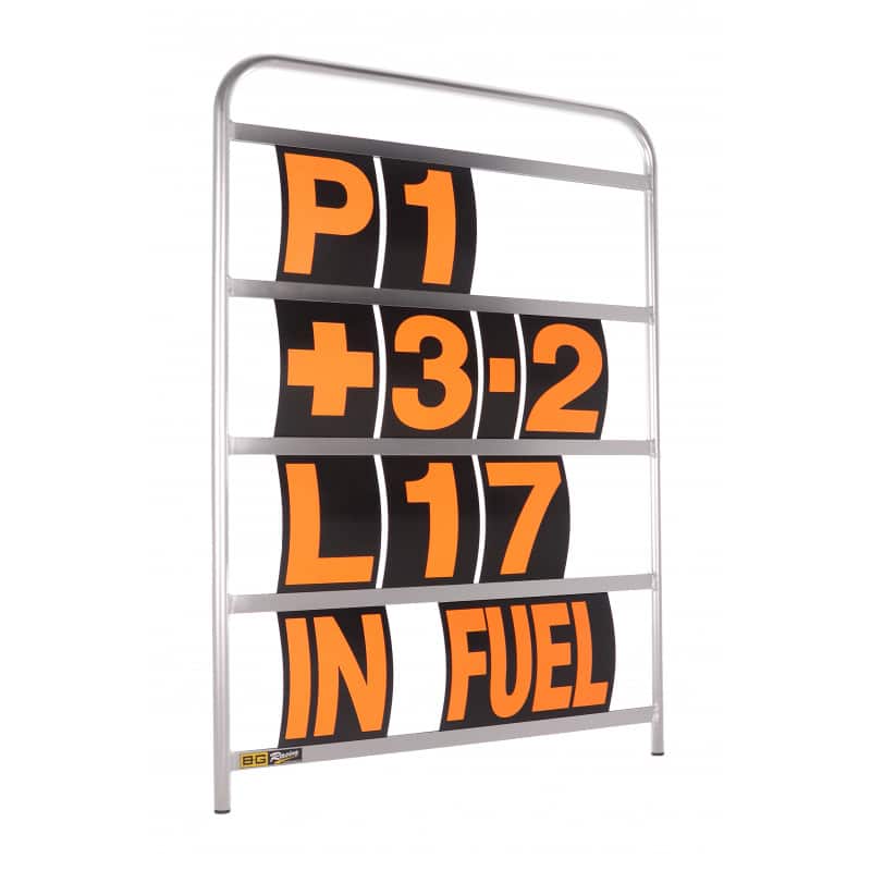 B-G racing pit board