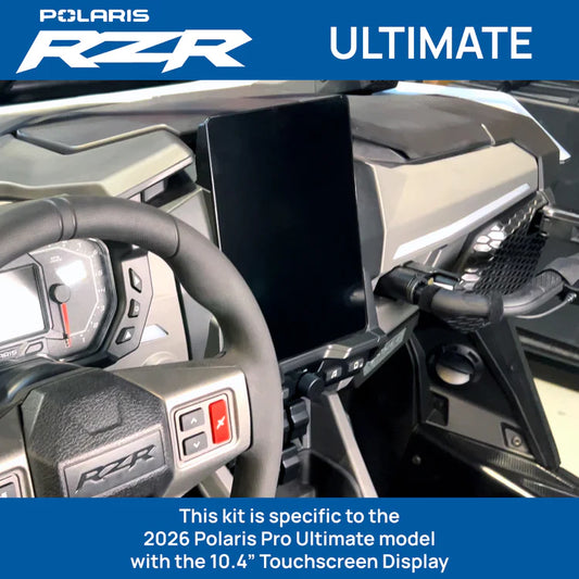 2026 Polaris RZR Pro R Ultimate – Complete Communication Kit with Bluetooth Intercom and 2-Way Radio (10.4″ Touchscreen Models Only)