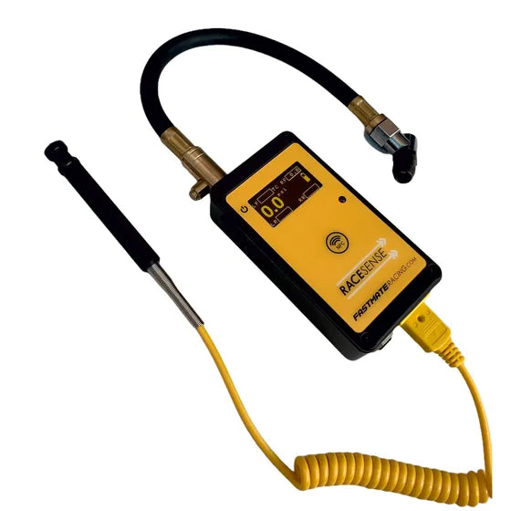 Racesense tyre pressure and Pyro temp probe gauge
