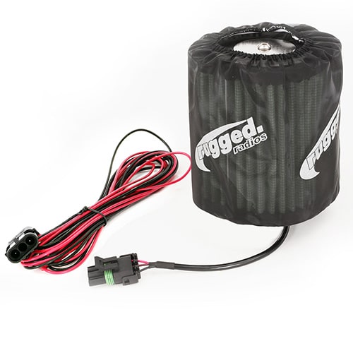 Rugged radios single air pump
