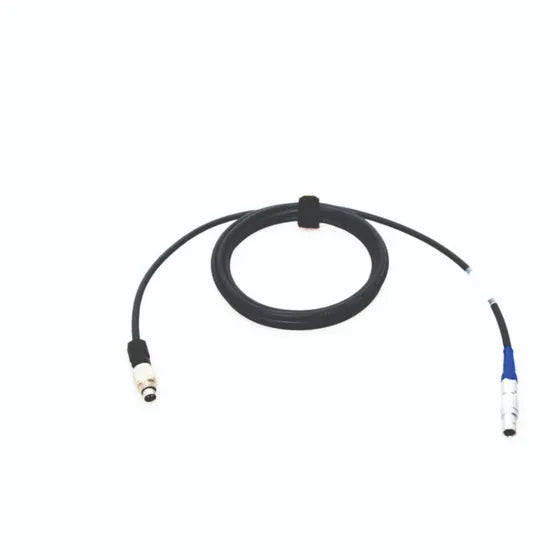 Close-up of Racelogic RLCAB145 AiM 5-pin CAN cable connectors for VBOX Video HD2