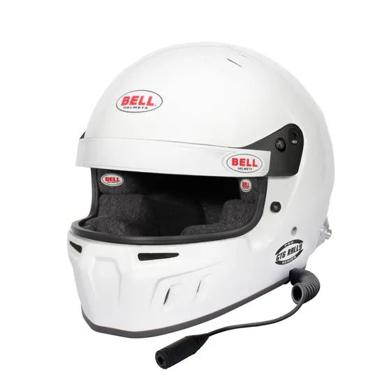 Bell M8 Helmet - White/Black with Comms
