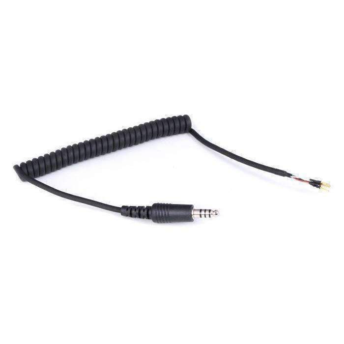 Replacement 4 Way Helmet Kit Coil Cord Cable.
