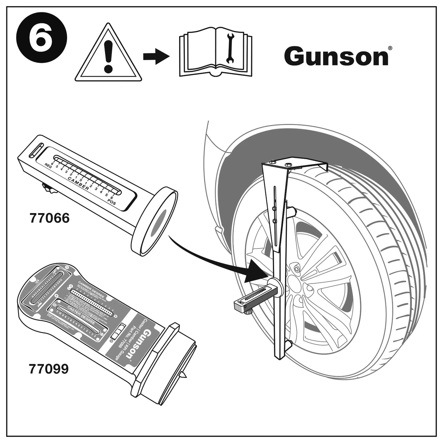 Gunson Trakrite Camber Bar for use with Magnetic gauge