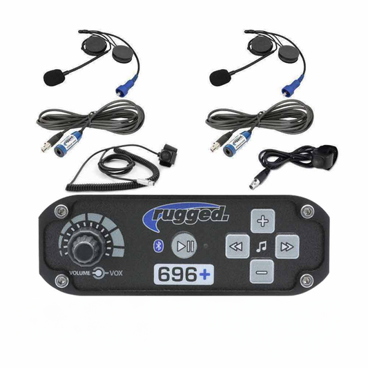 2 Person - RRP696 Intercom System with Alpha Audio Helmet Kits