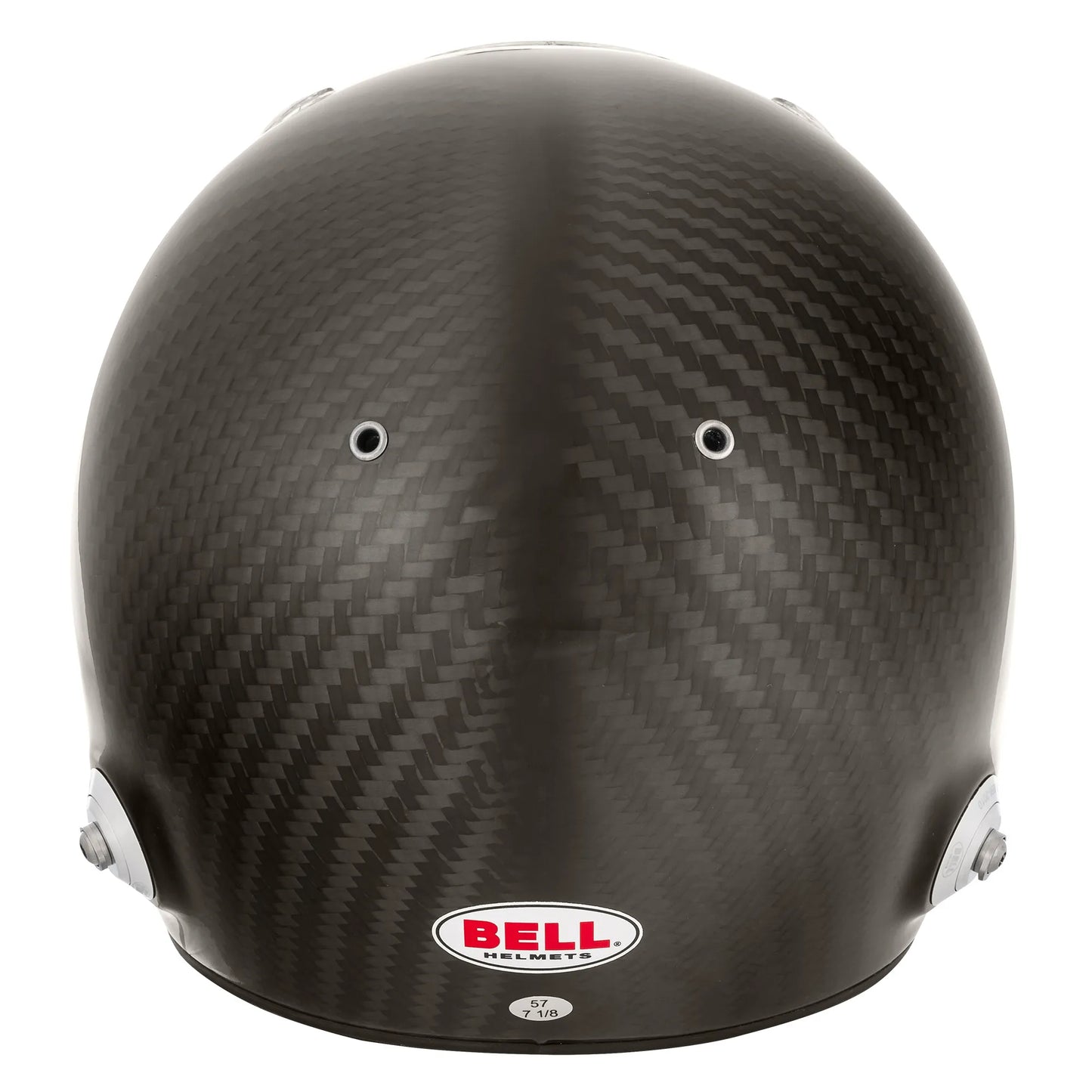 Rear view of bell helmet