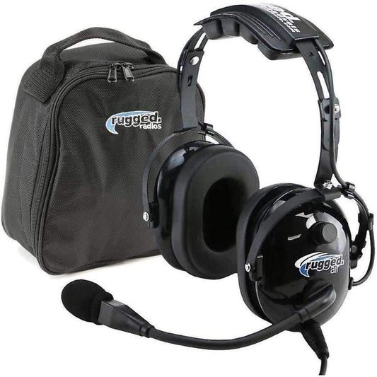 Rugged Radios pilot aviation headset.