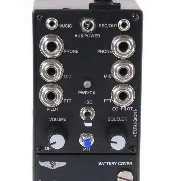 Rugged aviation pilot intercom