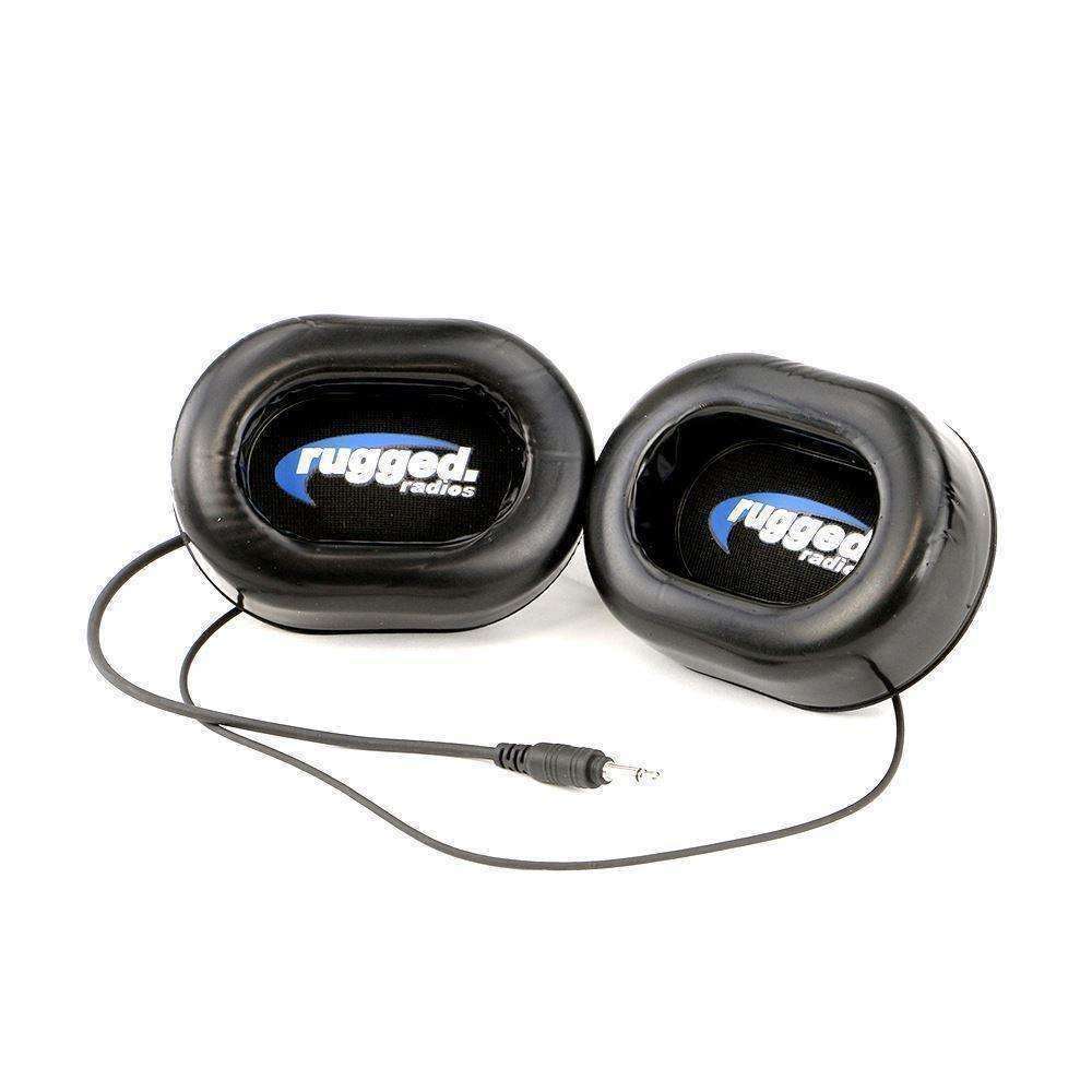 Alpha Audio Speaker Gel Ear Pods with Velcro Mounting & Mono 3.5mm Cord cups