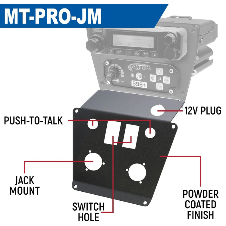 Lower Accessory Panel for Polaris | RZR PRO XP, RZR Turbo R, and RZR PRO R Dash Mount Radio and Intercom