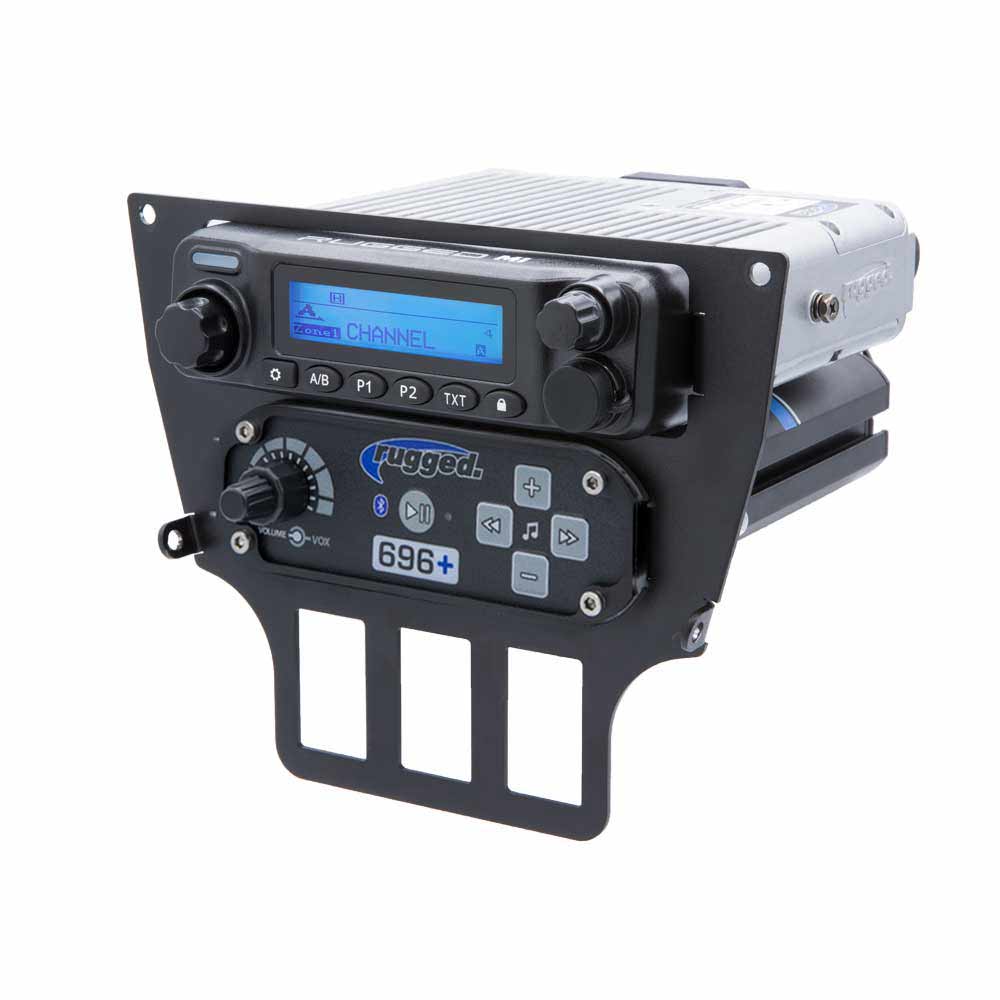 Rugged Polaris intercom mount.