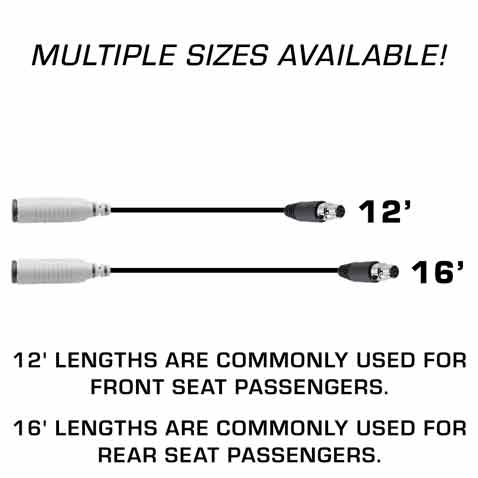 Rugged STX intercom cable length