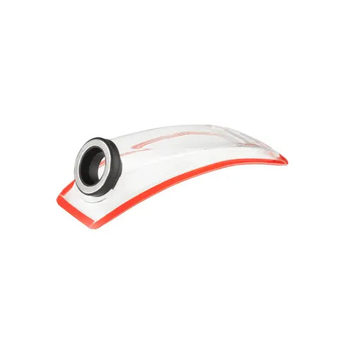 Harris Race Radios Stilo MagLock helmet adapter — curved 30-degree angled design with rubber seal for motorsport forced air cooling systems