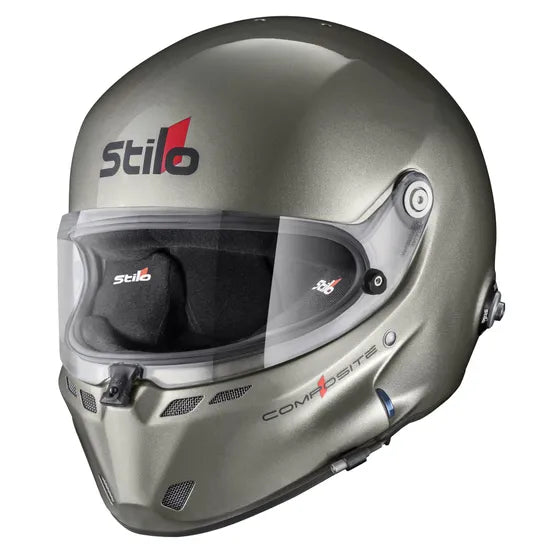 Motorsport helmet fit and sizing guide — Stilo ST6 F Composite helmet fitted correctly for circuit racing, Harris Race Radios NZ and AU