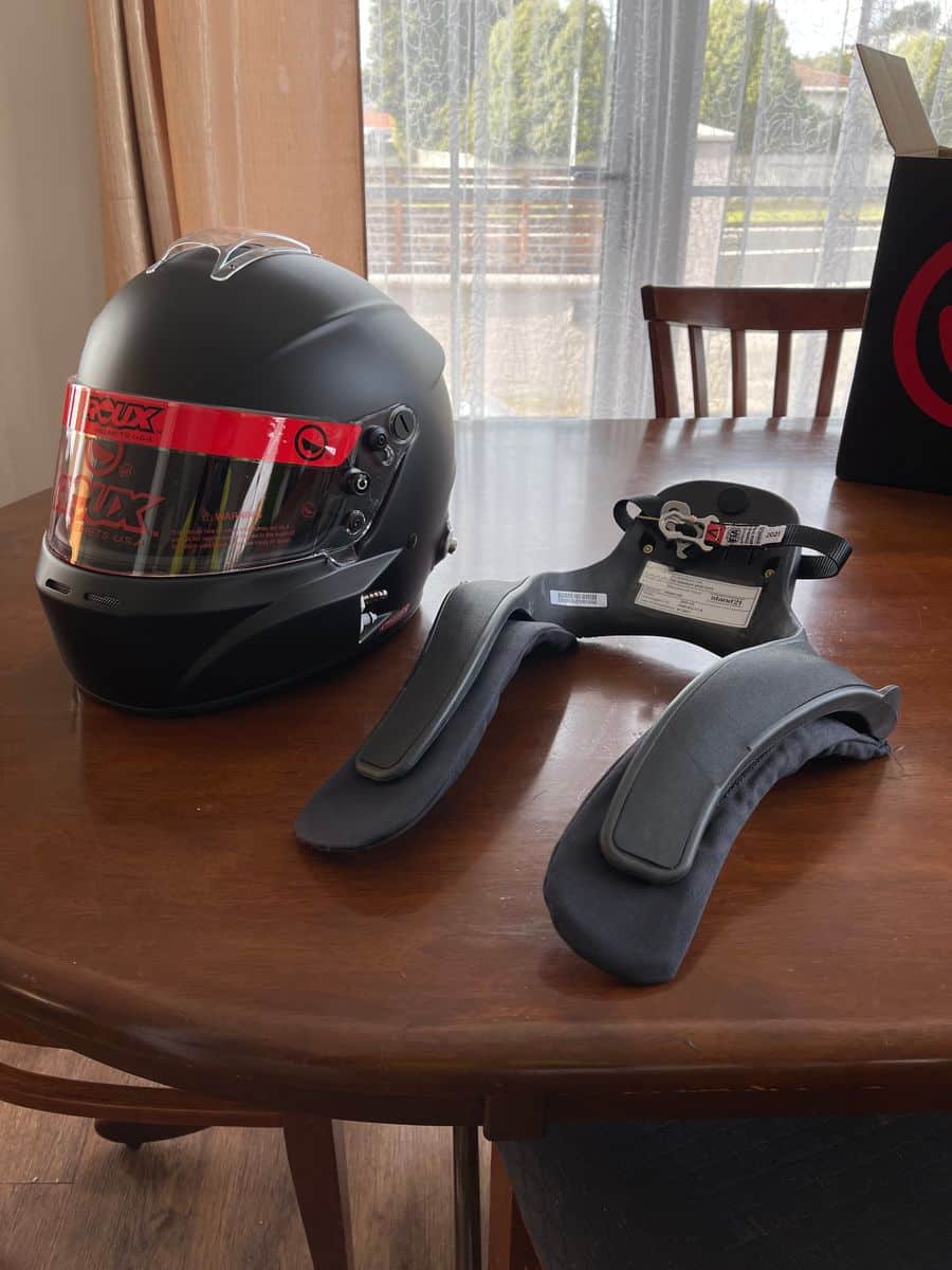 Roux helmet stand 21 hans device special price deal
