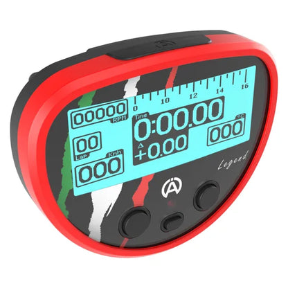Alfano Legend GPS lap timer — display screen