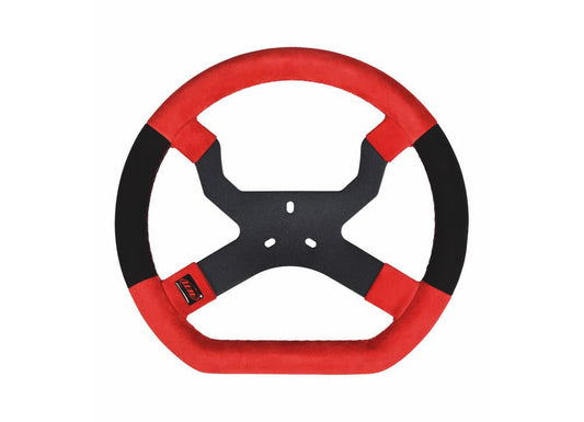 MyChron5 Kart Steering Wheel Red/Black (Standard 3 Hole)