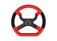 AiM MyChron5 Kart Steering Wheel Red/Black (6 Hole For OTK Karts)