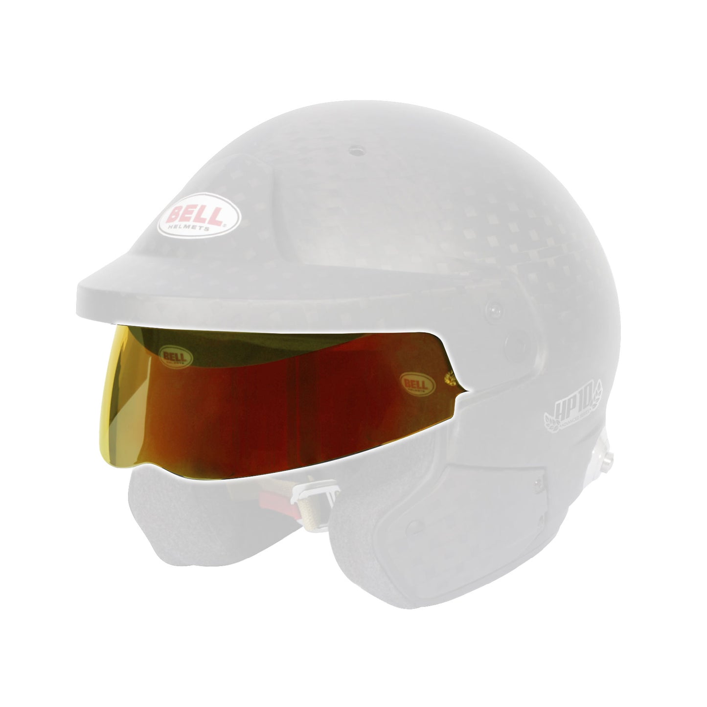 Amber Bell open face helmet visor