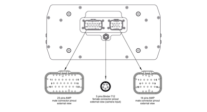 Pinouts of AiM MXT Strada dash