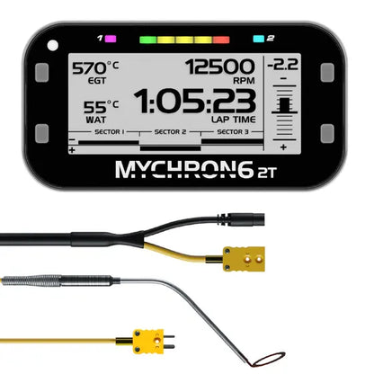 Image 12 (CHT_under_plug_2_yellow) — AiM MyChron 6 2T with CHT under plug sensor and dual yellow patch lead