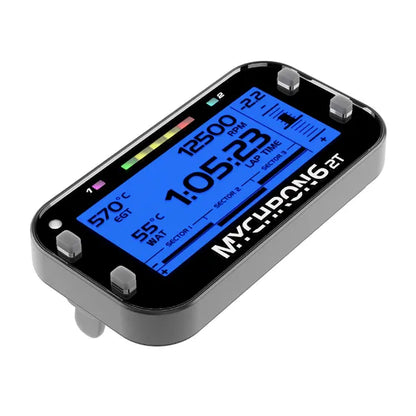 AiM MyChron 6 2T with M10 water temp sensor and black/black patch lead
