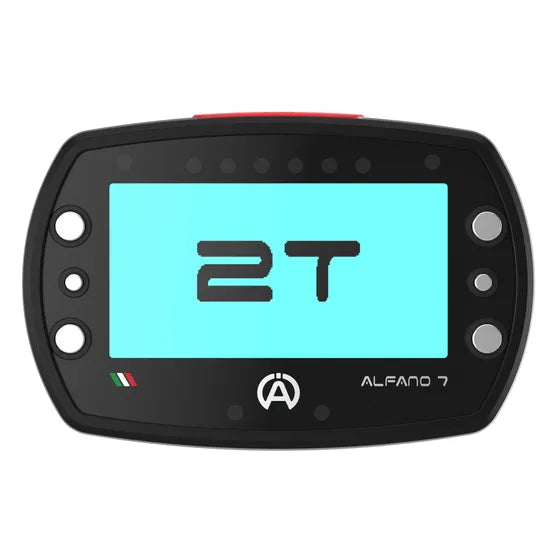 Alfano 7 2T kart lap timer — display screen