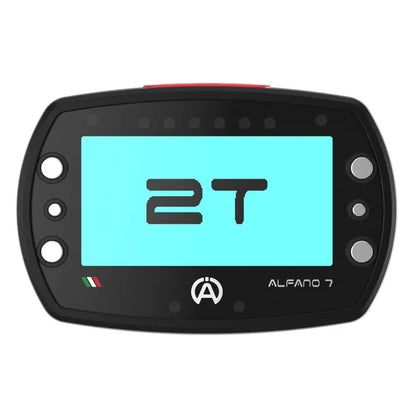 Alfano 7 2T kart lap timer — display screen