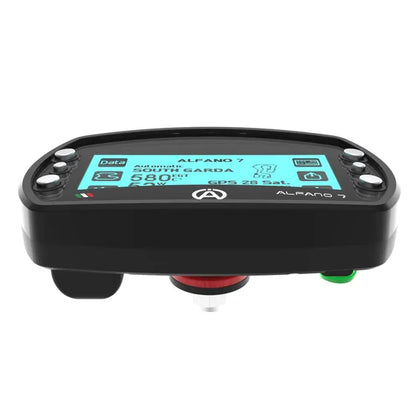 Alfano 7 2T kart lap timer — side view