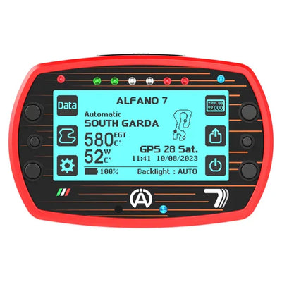 Alfano 7 1T GPS Kart Lap Timer & Data Logger (1 Temperature Input)