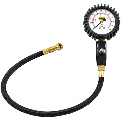 B-G Racing - 2.5" Tyre Tire Pressure Gauge - 0-60 PSI / 0-4 BAR
