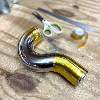 Bg Gold Reflective Tape on Pipe 