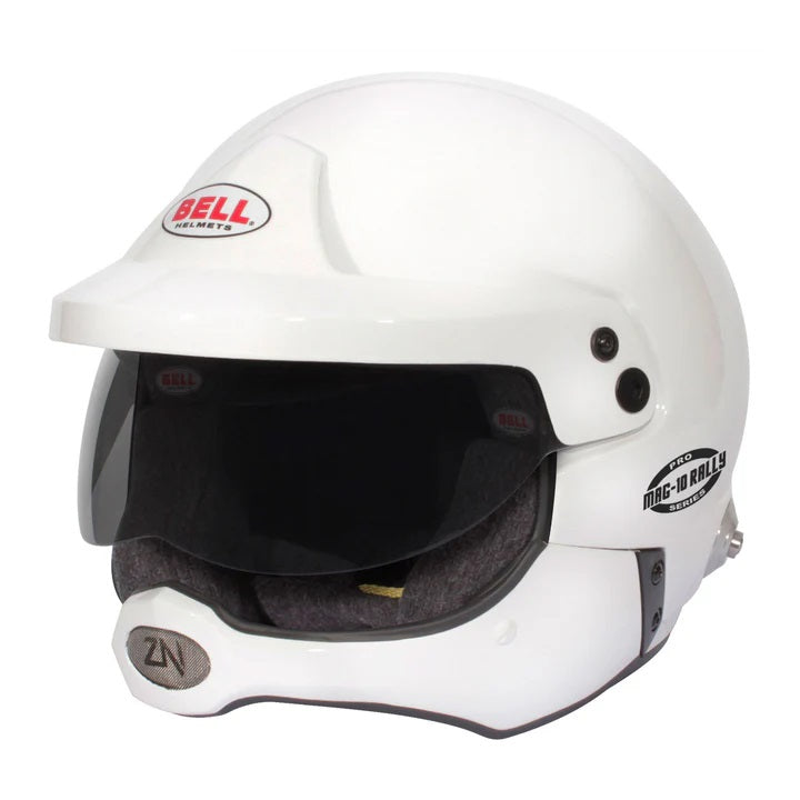 front of Bell open face helmet