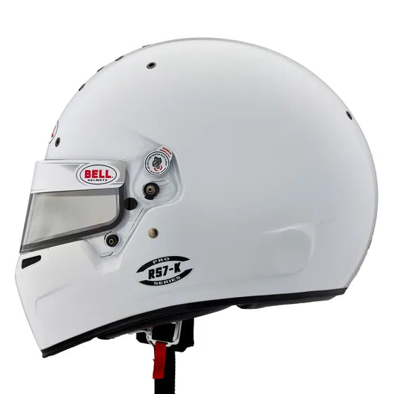 side view The Bell RS7-K is a karting Helmet