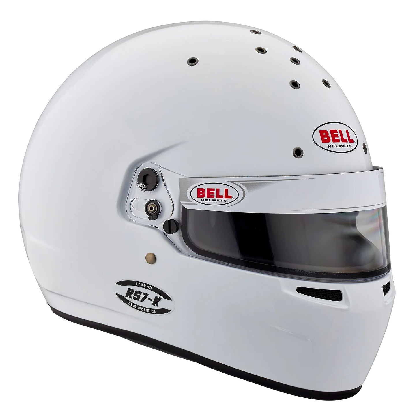 side front view The Bell RS7-K is a karting Helmet