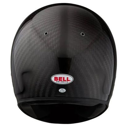 Black karting helmet with Bell logo on a white background