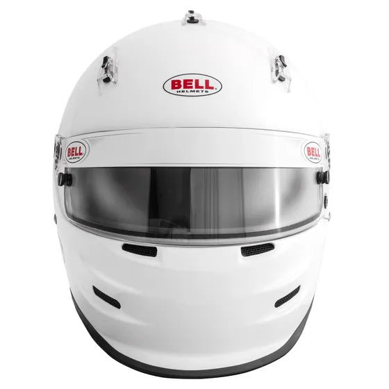 Bell GP3 Sport Car Helmet (White) With Hans Posts