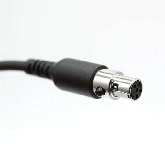 mini 5 pin XLR microphone cable connector Rugged Radios CC-OFF coil cord and CS-3H-OFF cable — offroad headset adapter connection, 5-pin universal plug