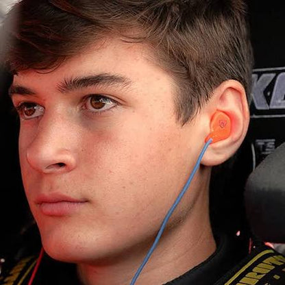 Custom-moulded motorsport race earbuds