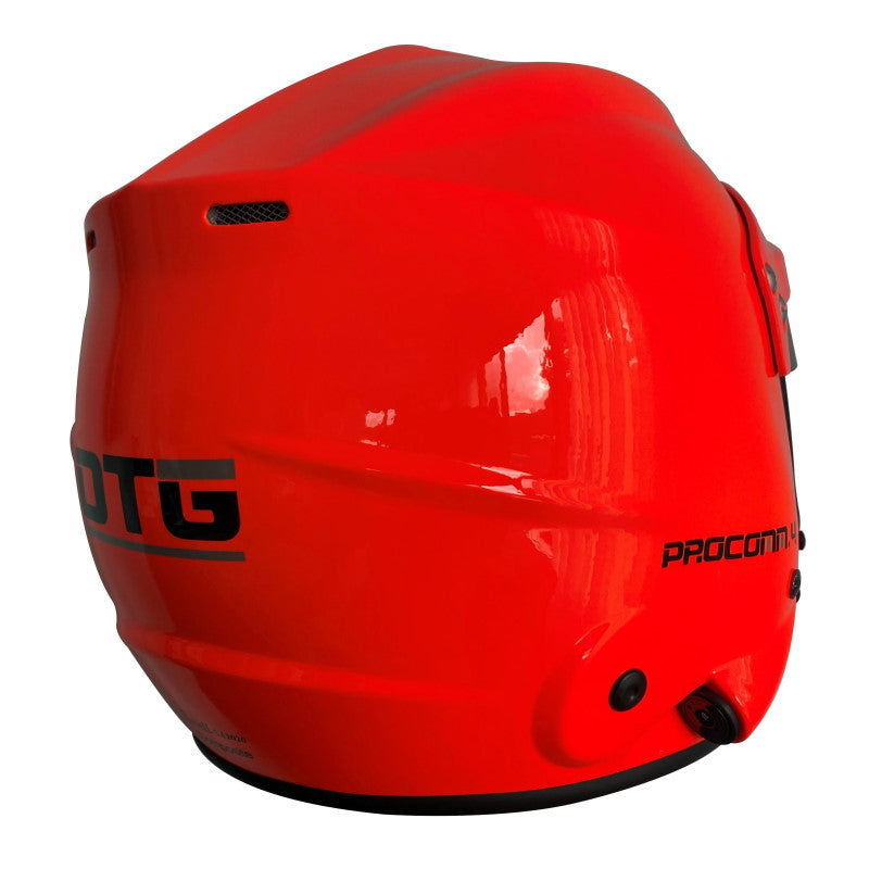 DTG orange boat racing helmet